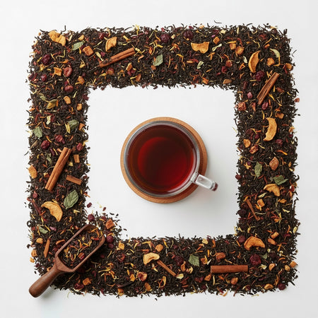 Green tea: Loose green tea leaves rich in antioxidants – fresh and vibrant flavour.
Black tea: Loose black tea leaves – full-bodied aroma for a perfect morning brew.
Herbal tea: Colourful loose herbal tea blend with chamomile, mint, and petals – caffeine-free wellness tea.
Chai: Loose chai tea leaves with spices – aromatic Indian masala tea blend.
White tea: Delicate loose white tea leaves – smooth and subtle premium brew.
Aves Coffee Company. Loose Tea leaves