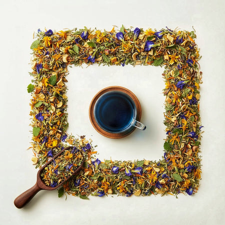 Green tea: Loose green tea leaves rich in antioxidants – fresh and vibrant flavour.
Black tea: Loose black tea leaves – full-bodied aroma for a perfect morning brew.
Herbal tea: Colourful loose herbal tea blend with chamomile, mint, and petals – caffeine-free wellness tea.
Chai: Loose chai tea leaves with spices – aromatic Indian masala tea blend.
White tea: Delicate loose white tea leaves – smooth and subtle premium brew.
Aves Coffee Company. Loose Tea leaves