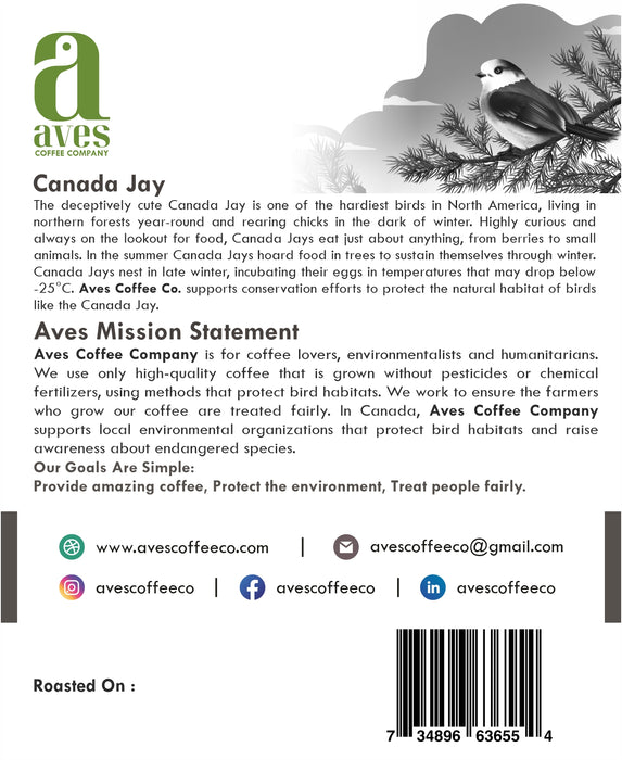 Canada Jay Sweet Espresso Dark Roast-Limited Edition Colombia