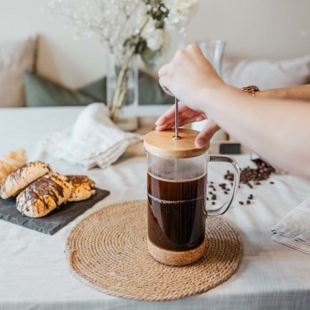 MELBOURNE Eco Friendly French Press Coffee Maker- Bamboo 8 cups